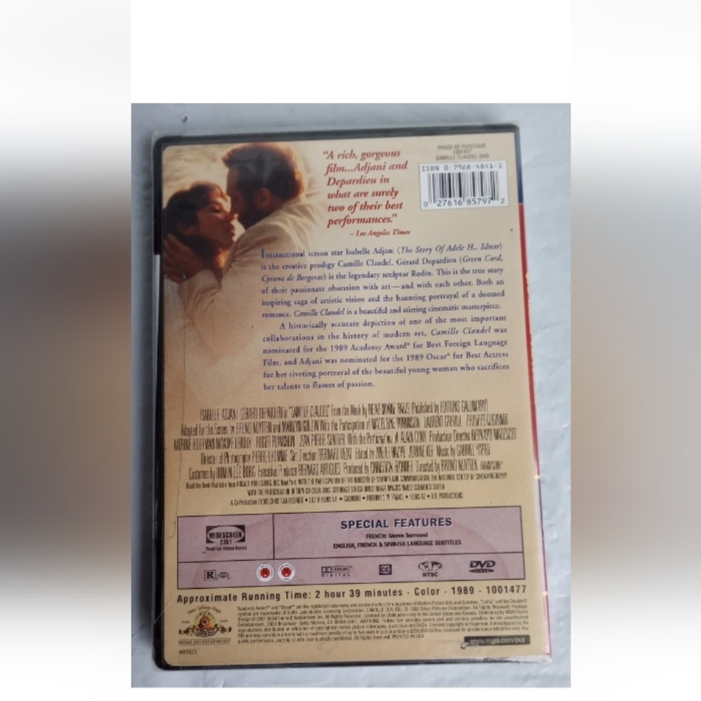Camille Claudel (1989) World Films DVD Gerard Depardieu Sealed - Picture 4 of 4